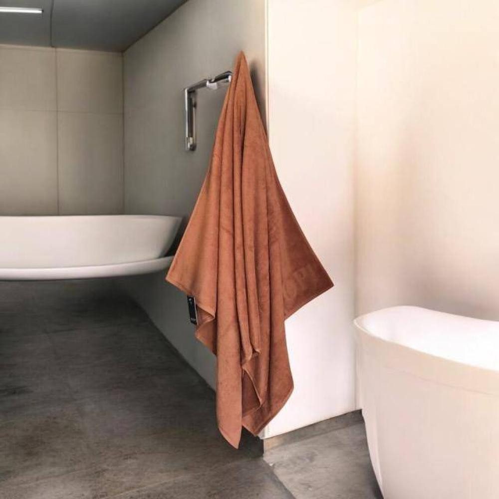 JOOP! Duschtuch Selection 1710 Uni Terrakotta, 100 % Baumwolle