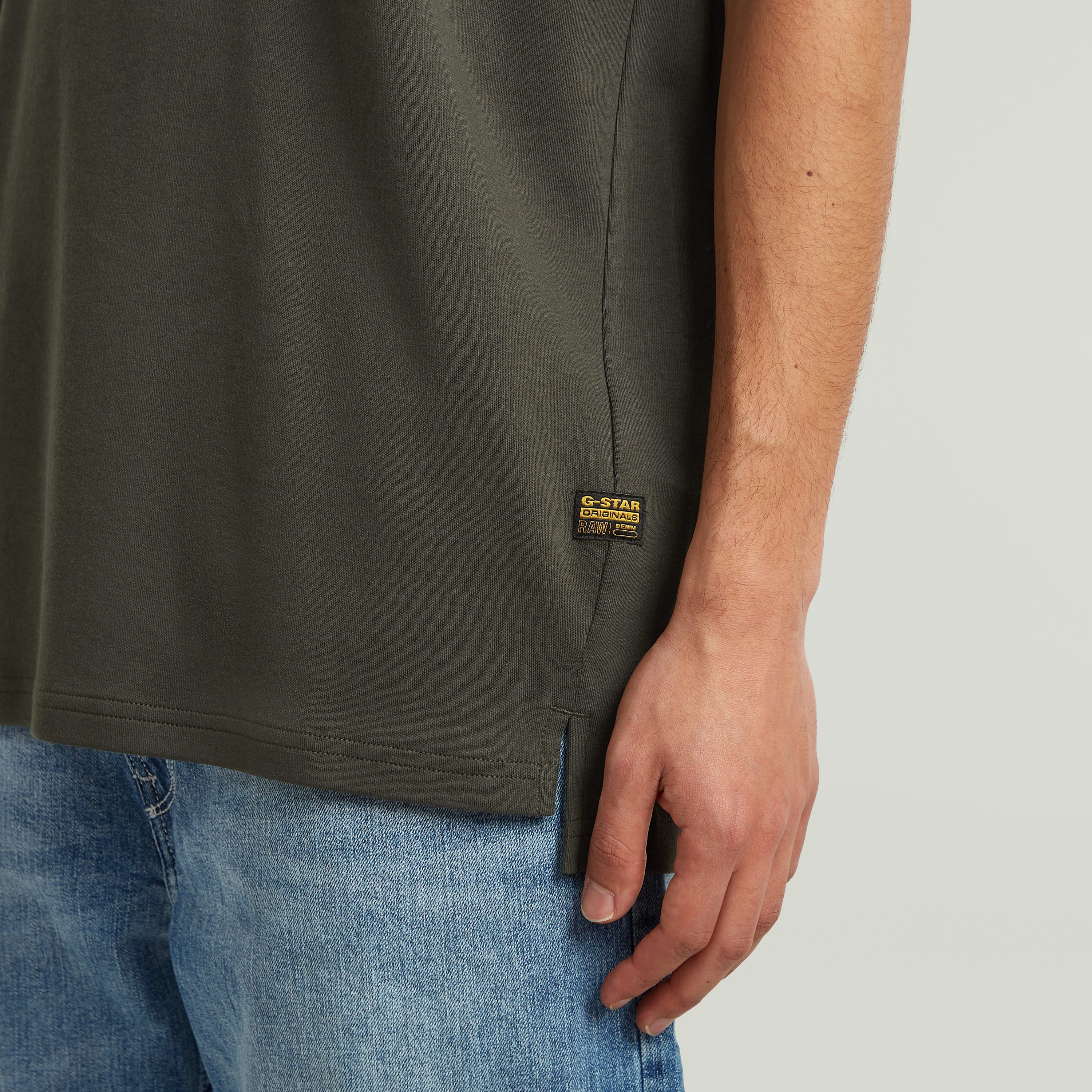 G-STAR T-Shirt Nifous Rundhals, mit Rippeinsatz – Bild 4 von 5