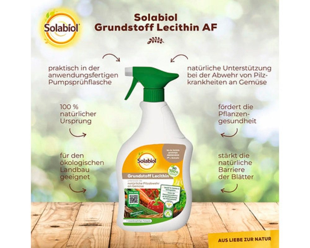 Solabiol Pflanzen-Pilzfrei Solabiol Grundstoff Lecithin Spray AF 1 Liter