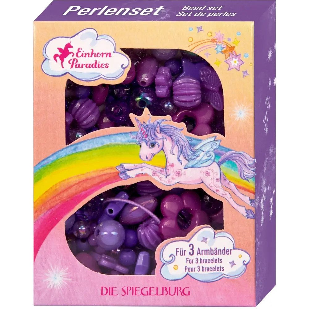 COPPENRATH DIE SPIEGELBURG Schmuckset Perlenset Lila - Einhorn-Paradies