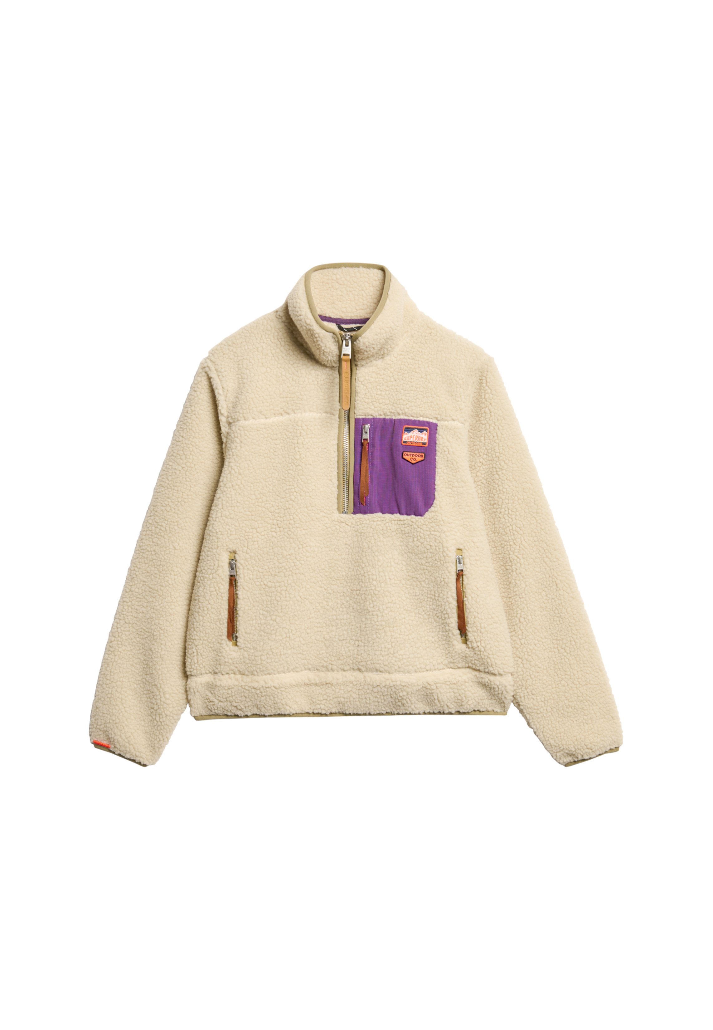 Fleecepullover VINTAGE RETRO HALF ZIP FLEECE