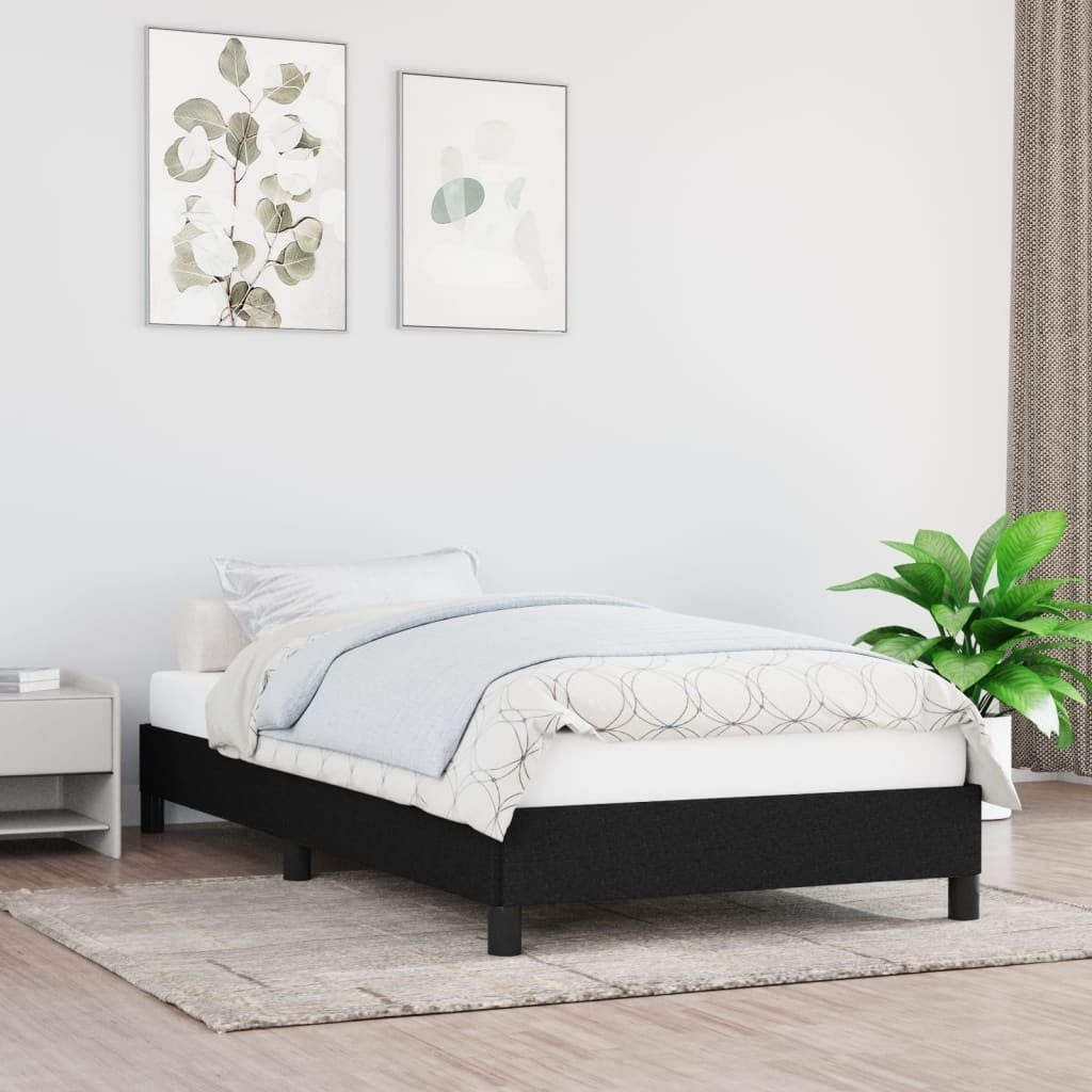 furnicato Bettgestell ohne Matratze Schwarz 90x200 günstig online kaufen