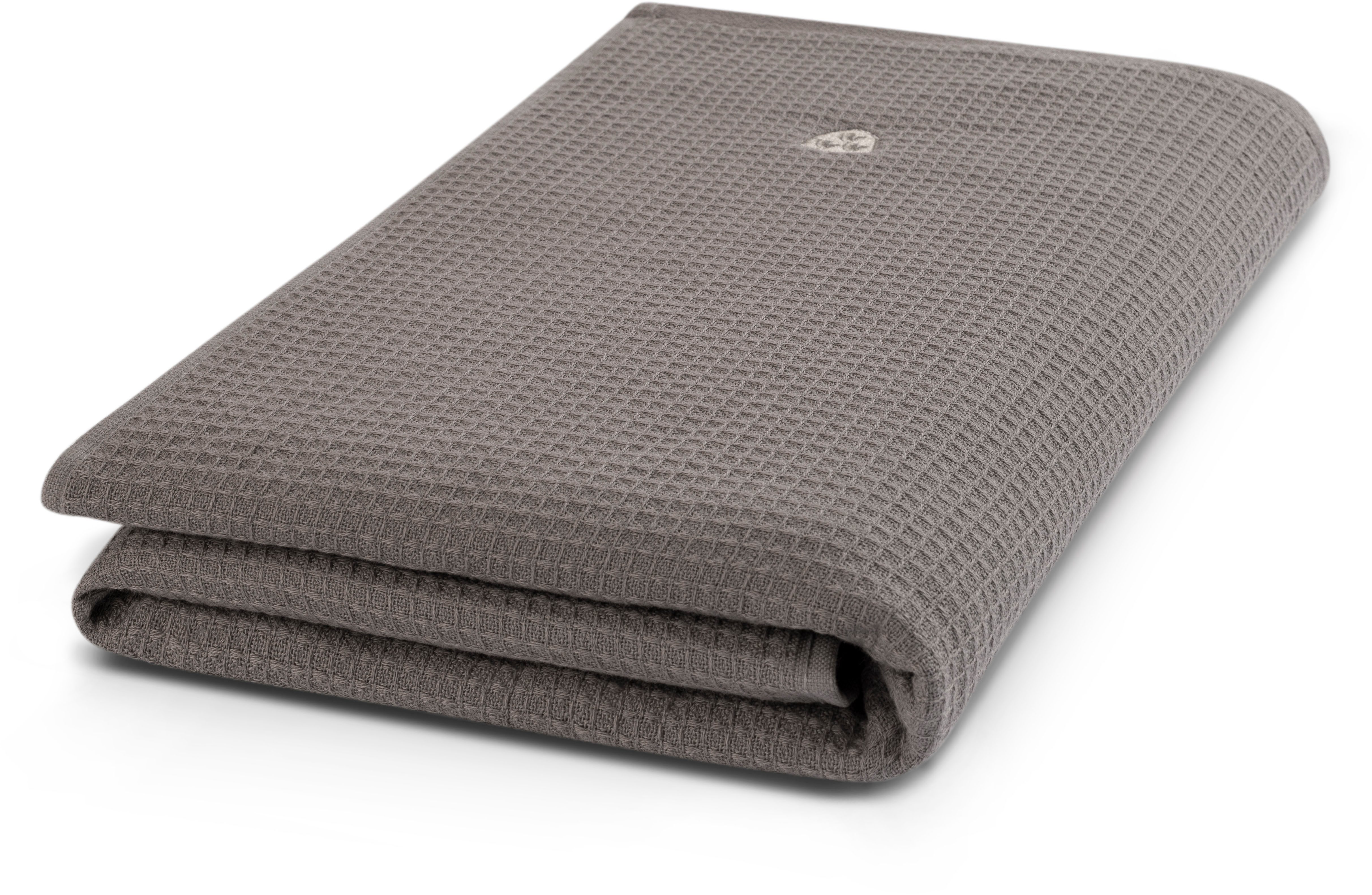 ROSS Duschtuch Waffelpique, Frottier (Packung, 1-St), 100% Baumwolle