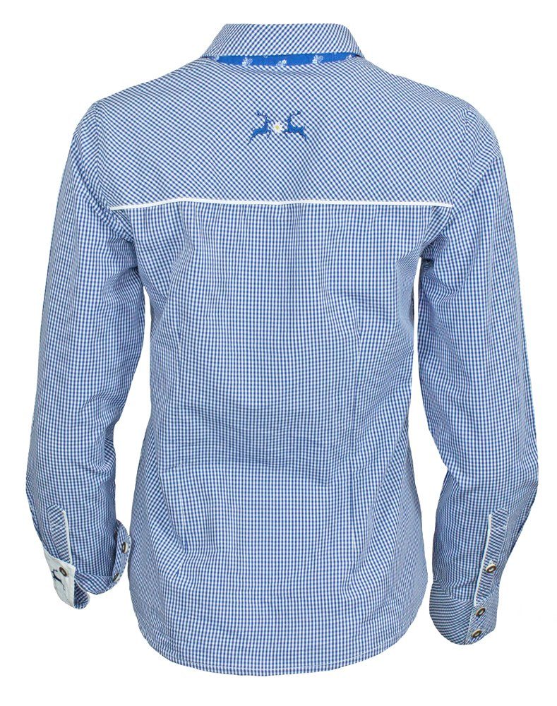 Maddox Trachtenbluse Maddox Damen Langarm Trachtenbluse Innsbruck - Bla günstig online kaufen