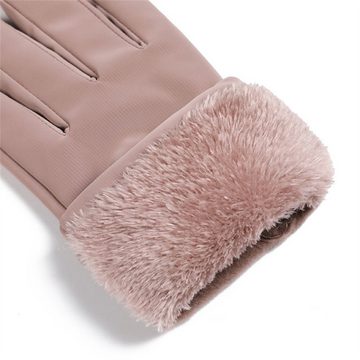 Rouemi Skihandschuhe Damenhandschuhe, Outdoor Reiten Warm Wasserdicht Bowknot Handschuhe