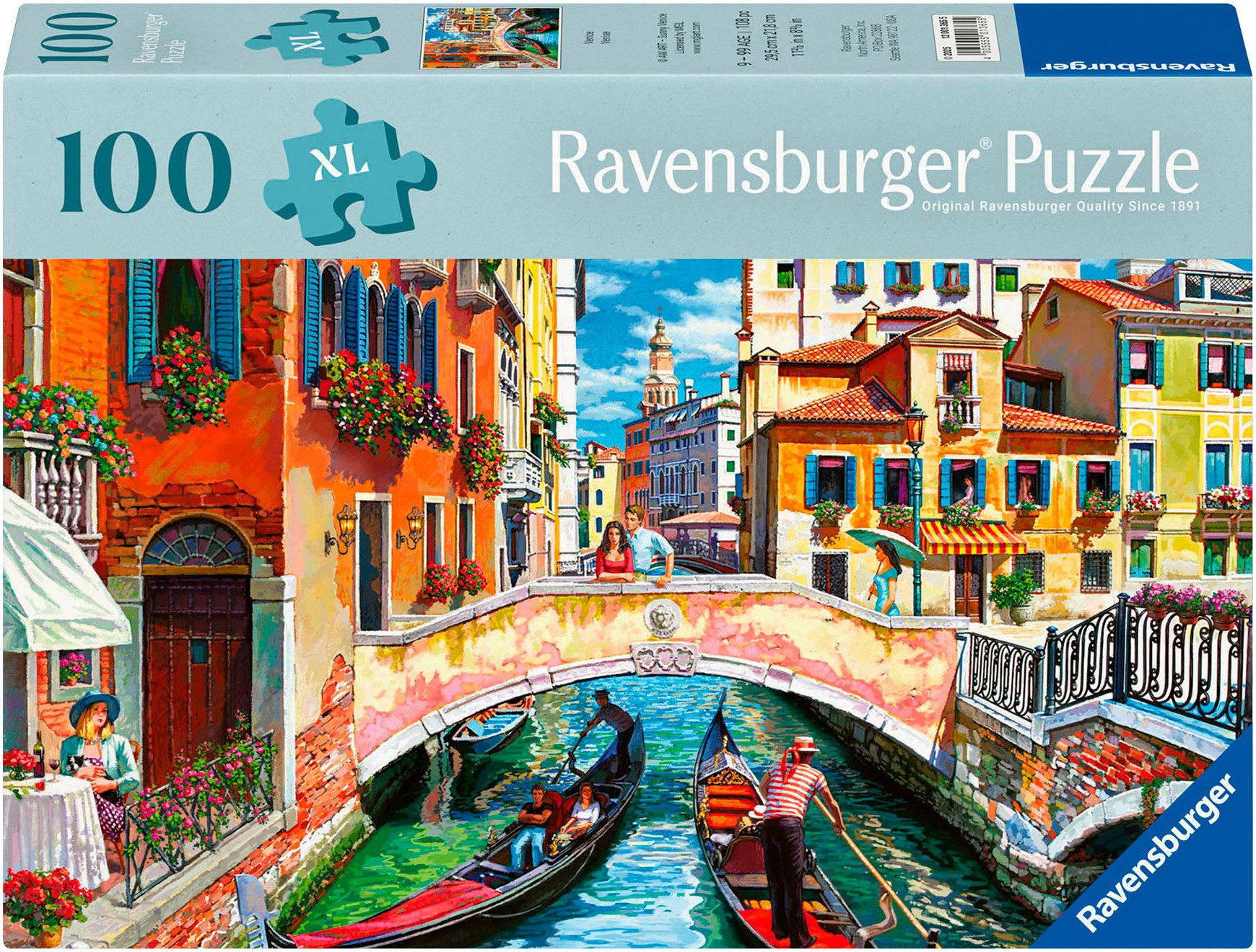 Ravensburger Puzzle Feel Well & Puzzle, Venedig, 100 Puzzleteile, XL, für E günstig online kaufen