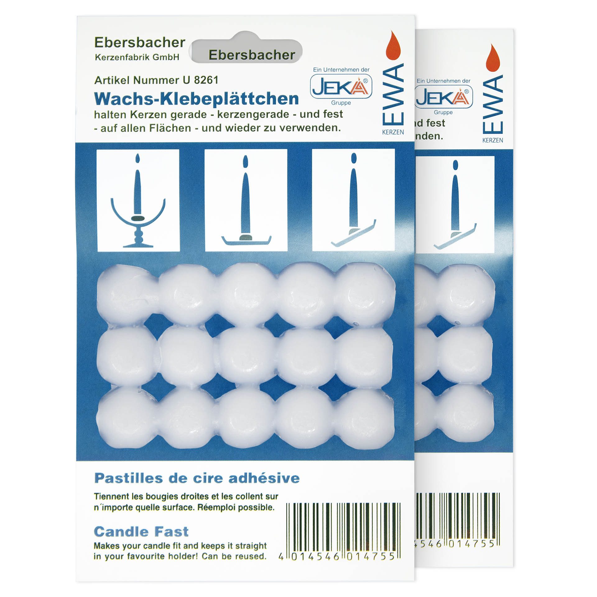 DistrEbution Klebepad Wachs Klebeplättchen, x15 pro günstig online kaufen