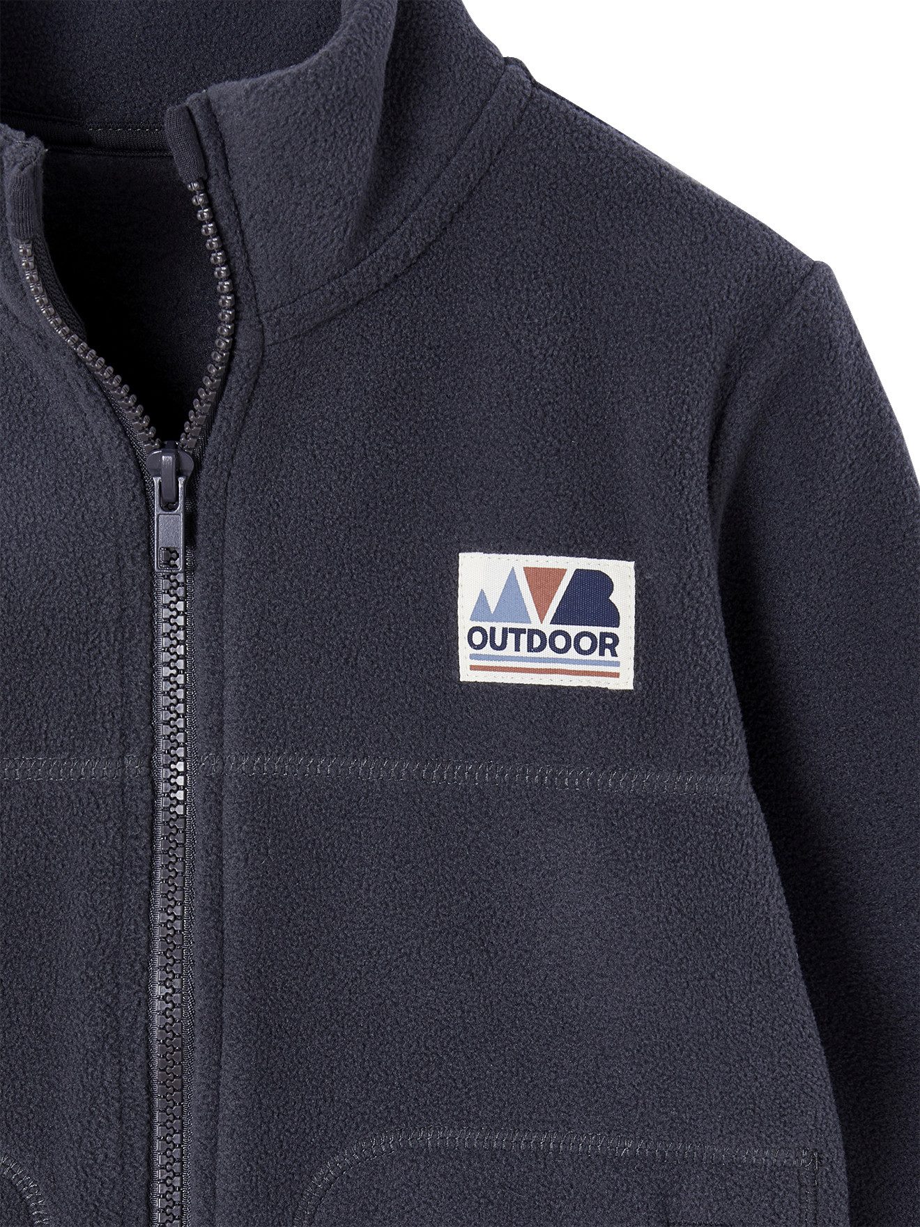 vertbaudet Fleecepullover Jungen Fleecejacke mit Recycling-Polyester