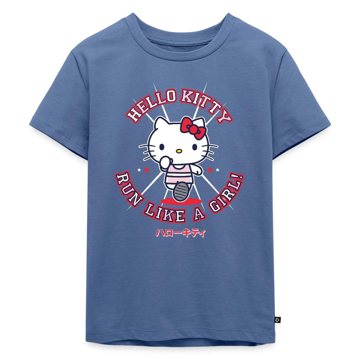 T-Shirt Hello Kitty Run Like A Girl Sport Kinder Premium T-Shirt