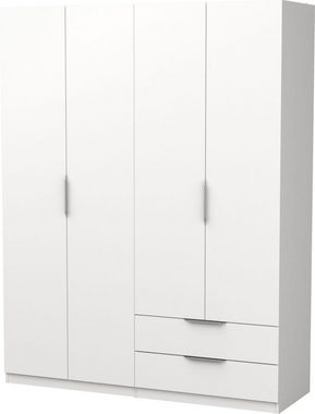Demeyere GROUP Drehtürenschrank Kinderkleiderschrank, 4 Türen, 2 Schubladen Breite ca. 157cm, Höhe ca. 200cm