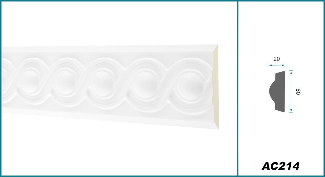 Hexim Perfect Stuckleiste AC 214, Flachprofile günstig online kaufen