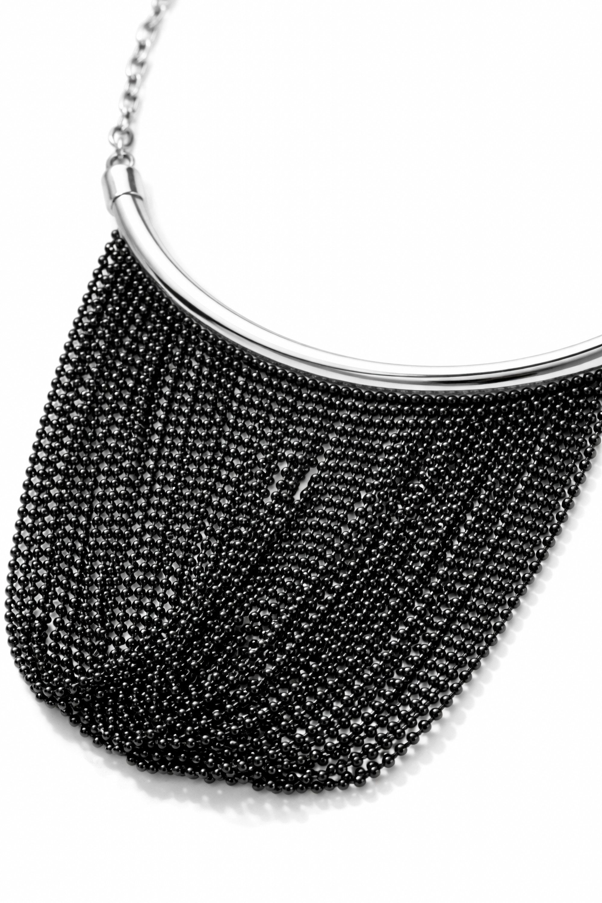 COLLEZIONE ALESSANDRO Statementkette Uta, mit vielen schwarzen Kugelketten