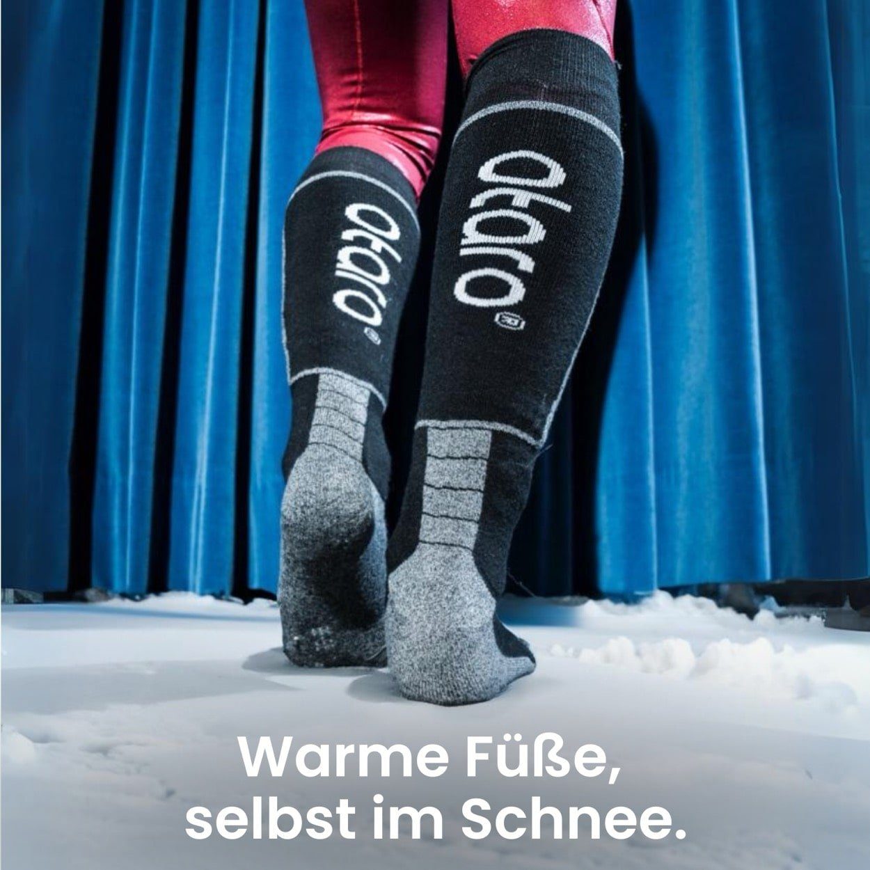 Otaro Skisocken Skisocken Damen/Herren für Wintersport extra weich & bequem (Premium Qualität aus DE, 1-Paar, die perfekte Skisocke)