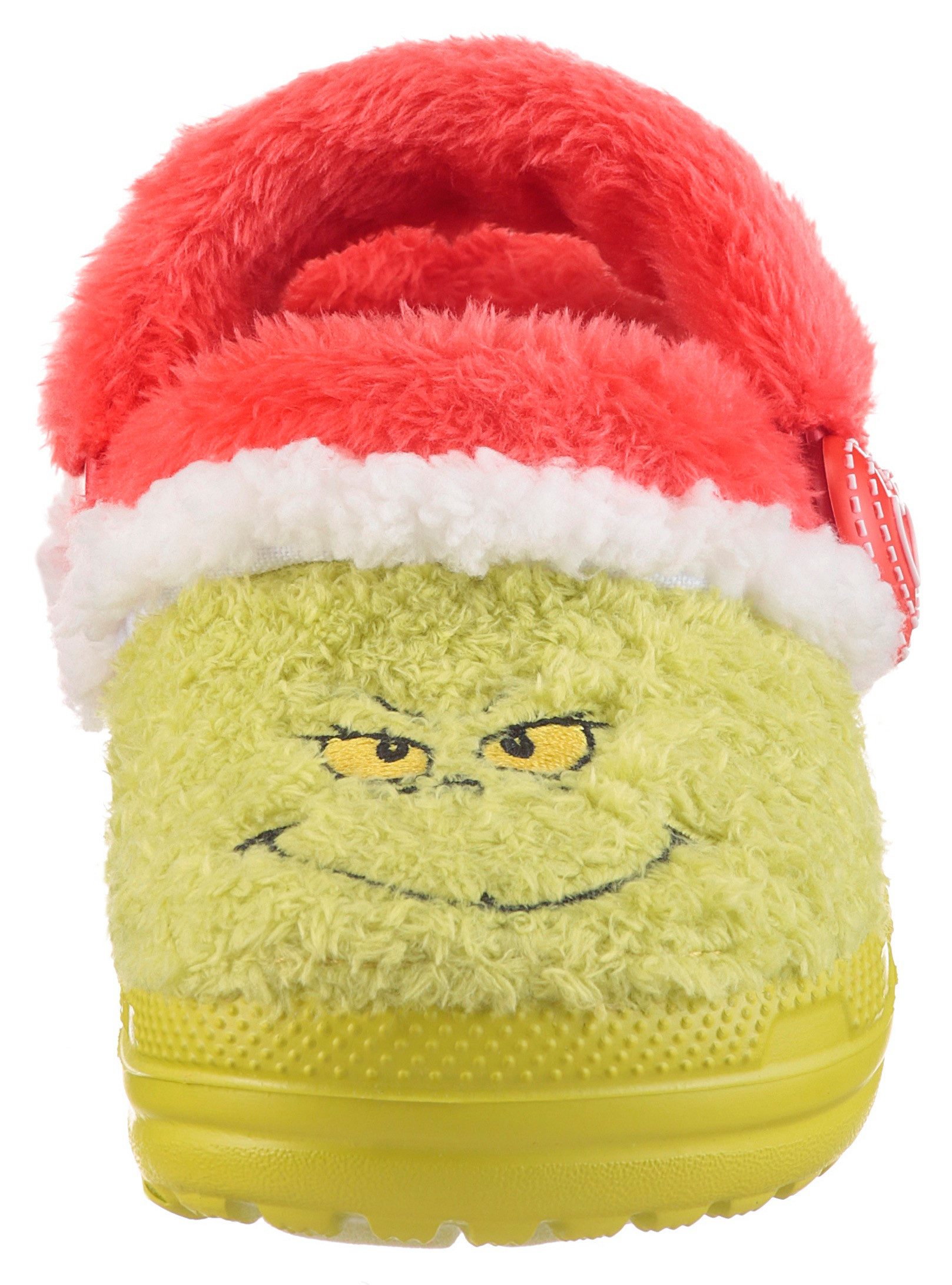 Crocs Toddler The Grinch Classic Lined Clog Clog Hausschuh, Weihnachtsschuh mit Grinch Motiv