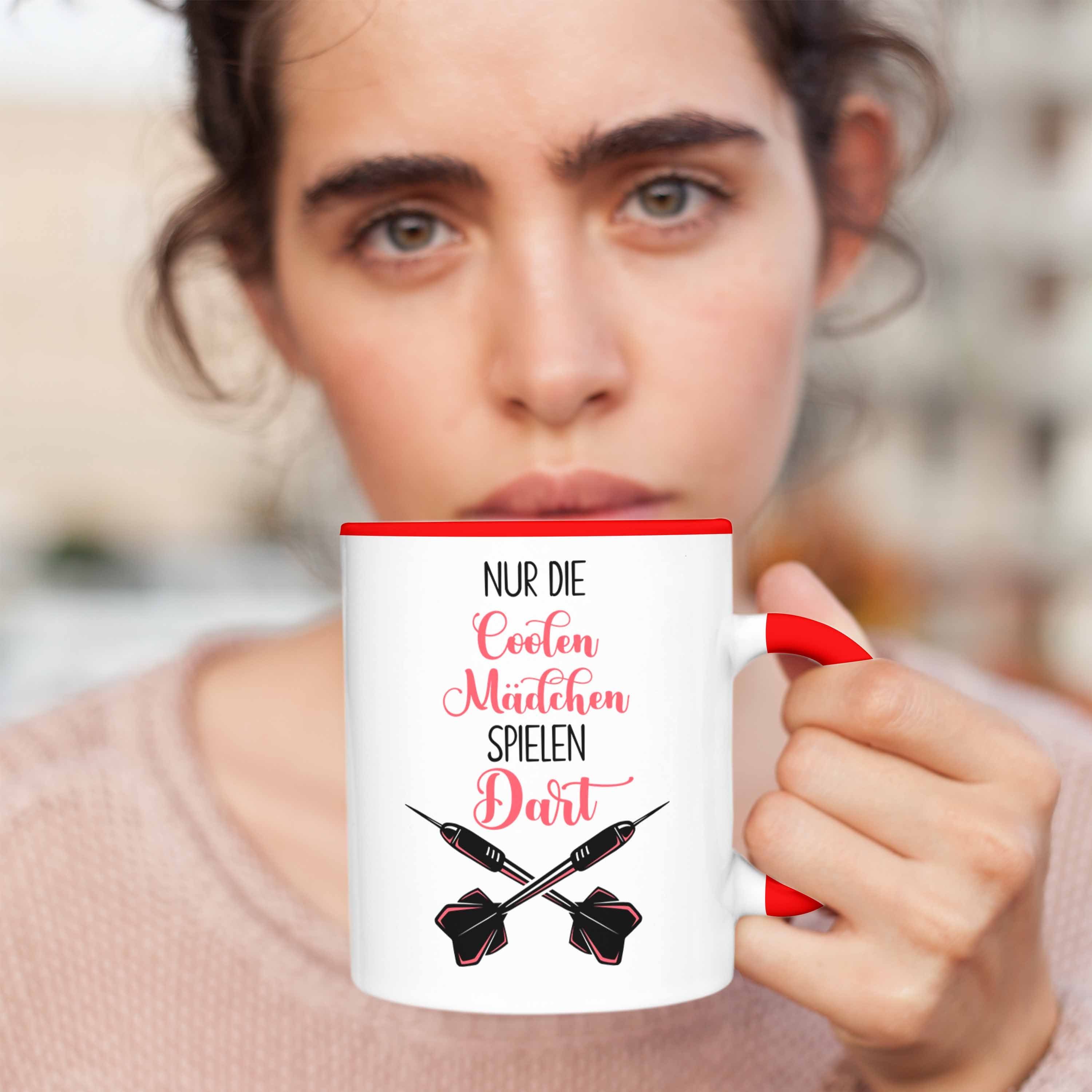 Darts-Spiel Tasse Tasse Rot Geschenk Trendation Mädchen Dart Nur Die Spielen Coolen Frauen