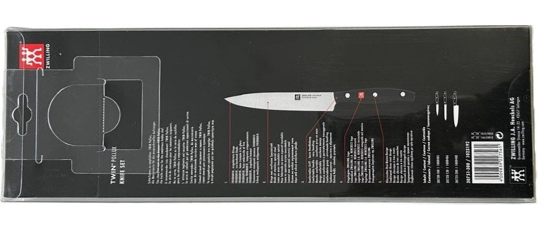 Zwilling Fleischmesser Twin Pollux Messer-Set 3-teilig Küchenhelfer, schwarz (30751-300) – Bild 3 von 3