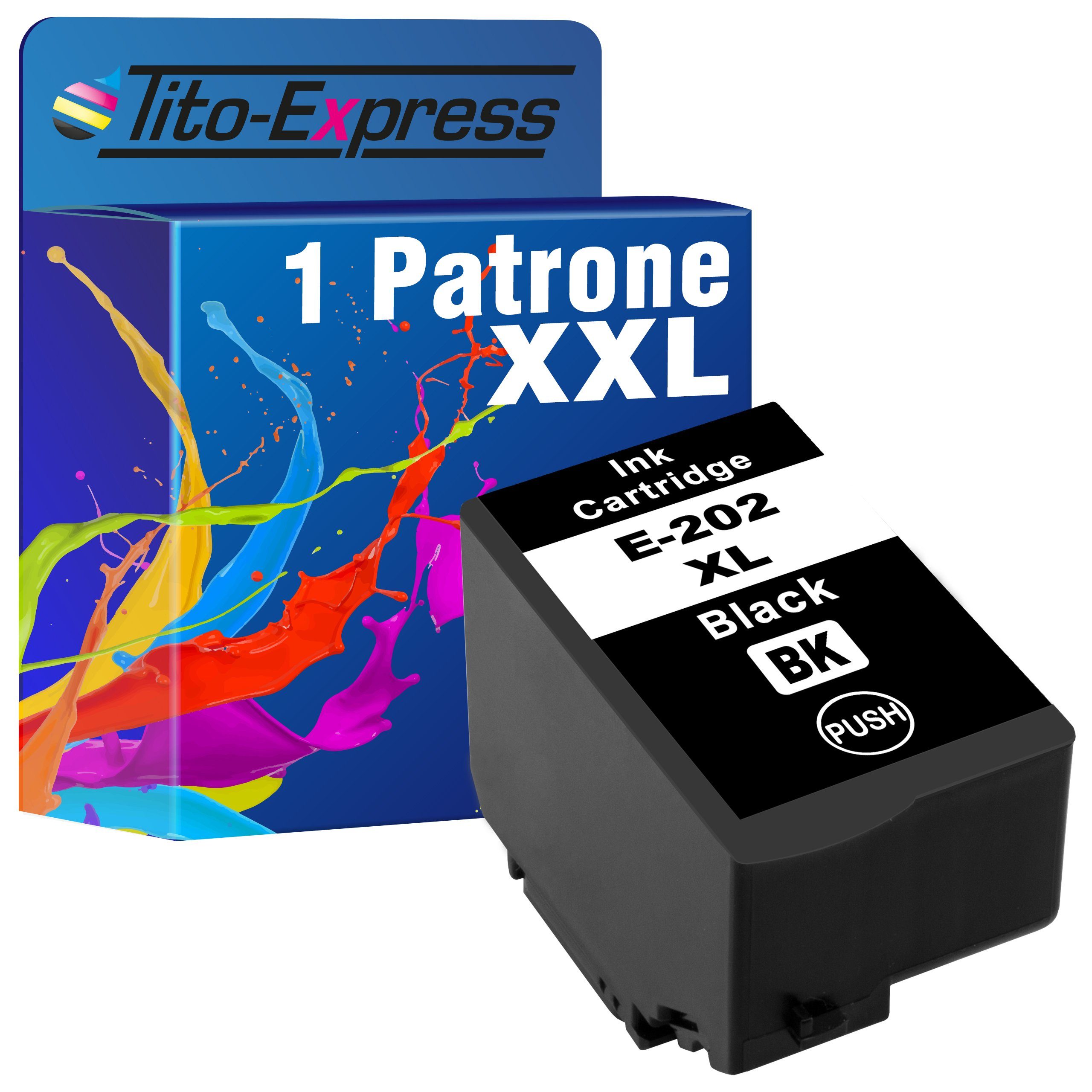 Tito-Express ersetzt Epson Tintenpatrone XP-6000 Expression XP-6100 XL Premium Black XP-6005) 202XL XP-6105 XP-6001 202 (für