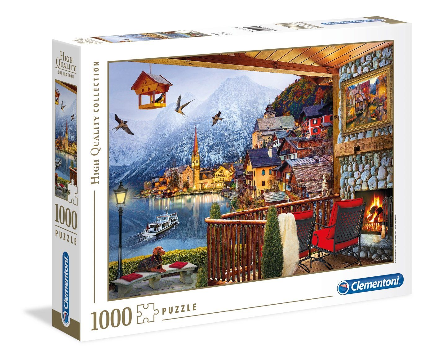 Clementoni® Puzzle Clementoni 39481 Hallstatt 1000 Teile Puzzle, 1000 Puzzleteile