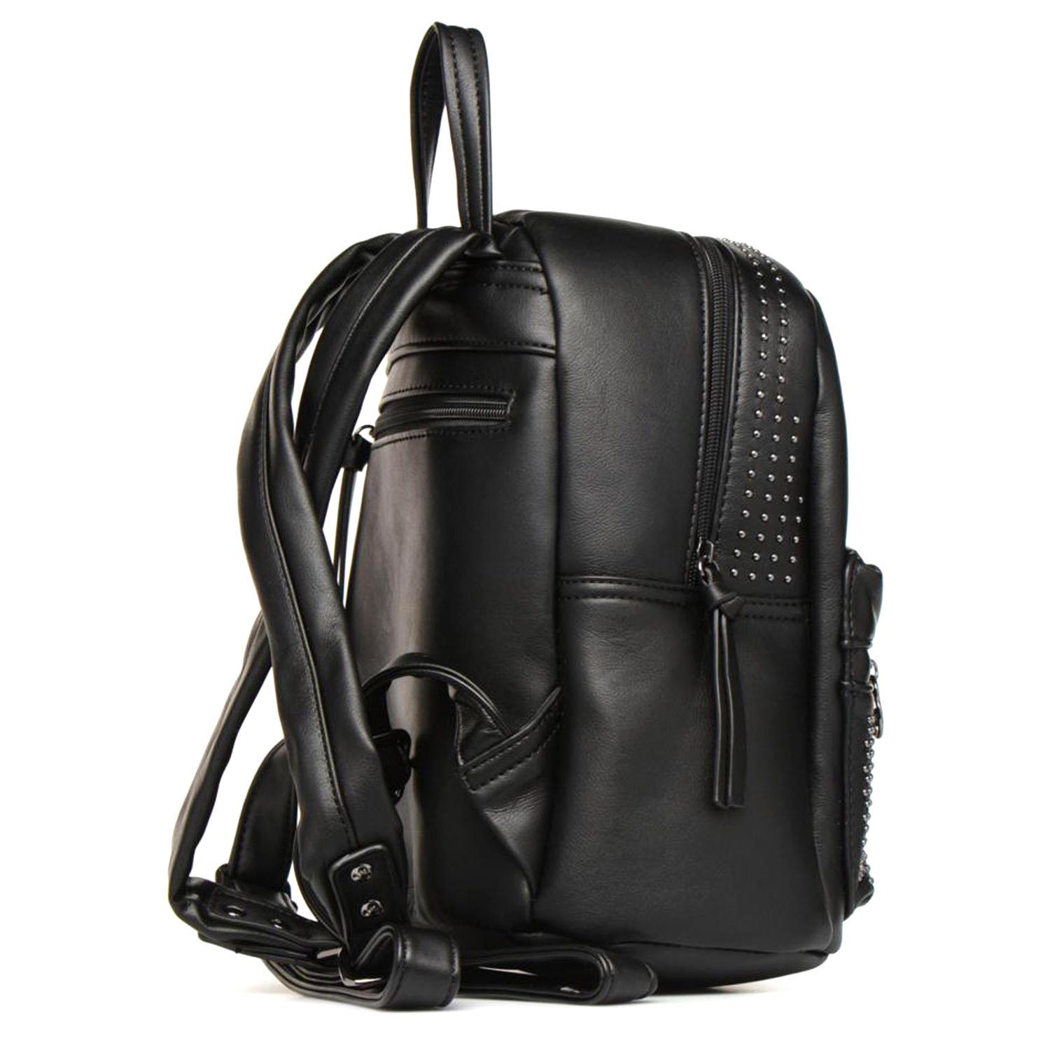 Tamaris Handtasche Backpack Rucksack (Set), Damen schwarz Volma Handbag
