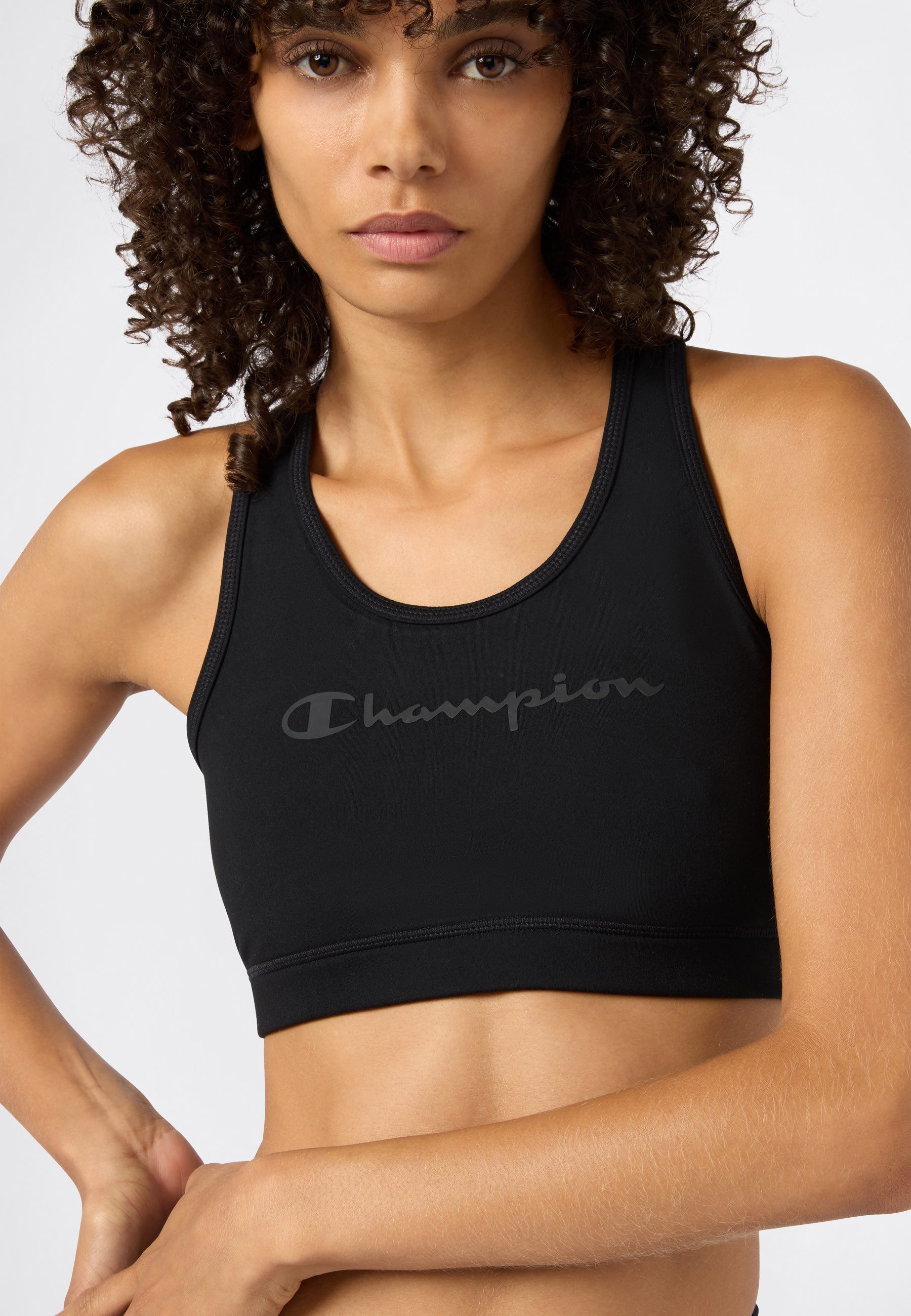 Champion Sport-BH PERFRORMANCE Quick Dry Bra with big Logo für Sportmode und Fitnessaktivitäten, sportlicher Stil