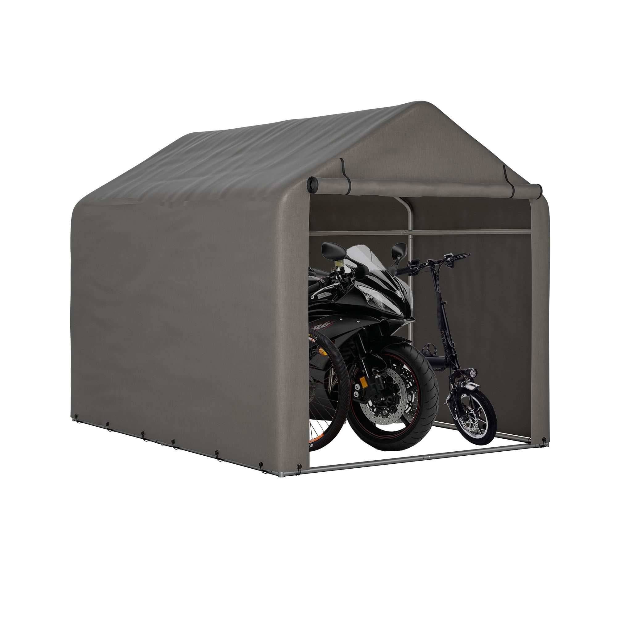 Thanaddo Carport-Geräteraum Partyzelt,Metall Gestell Gartenzelt Pavillon günstig online kaufen