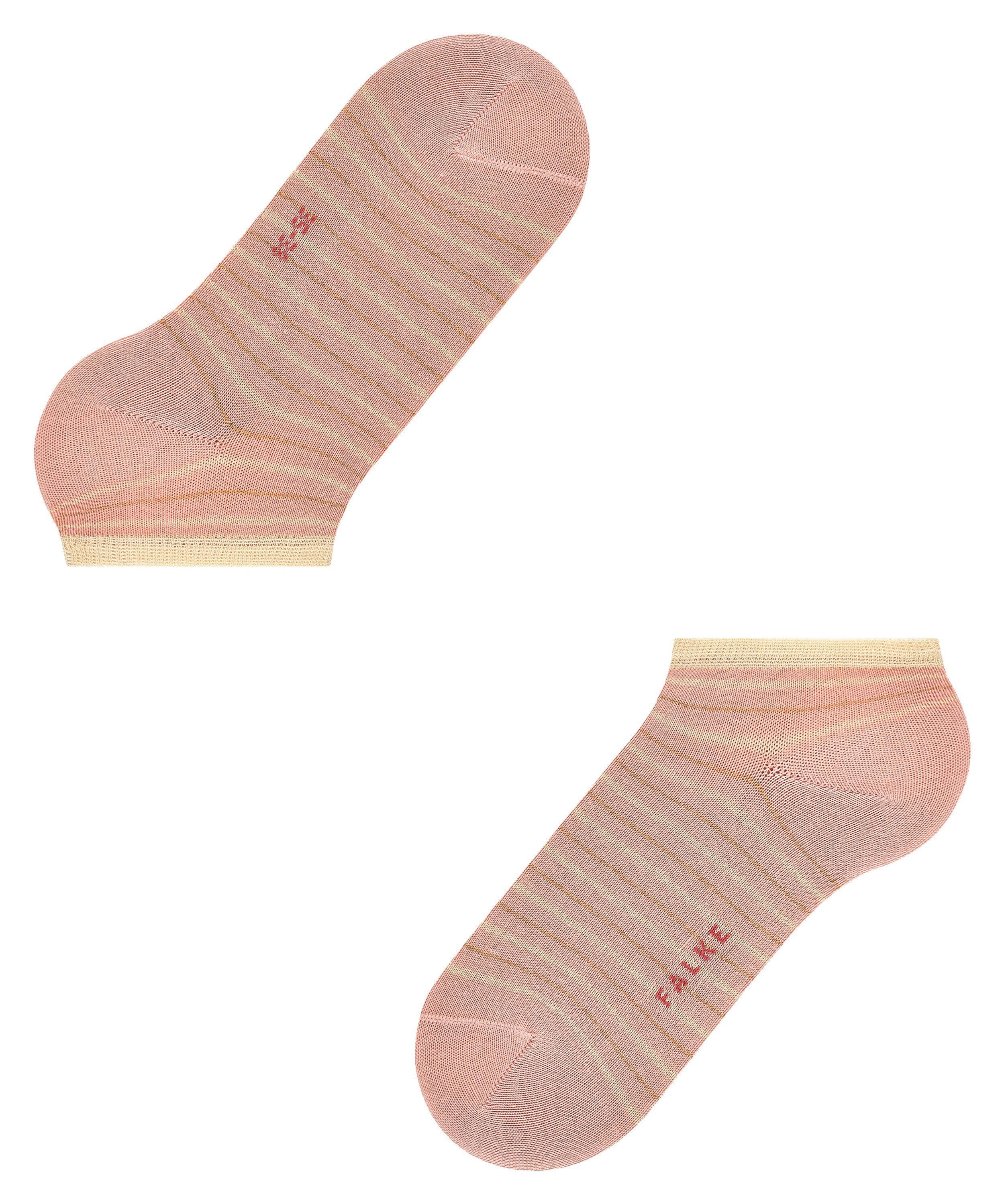 (1-Paar) (8645) BLOSSOM Lurexgarn mit Shimmer Sneakersocken Stripe FALKE