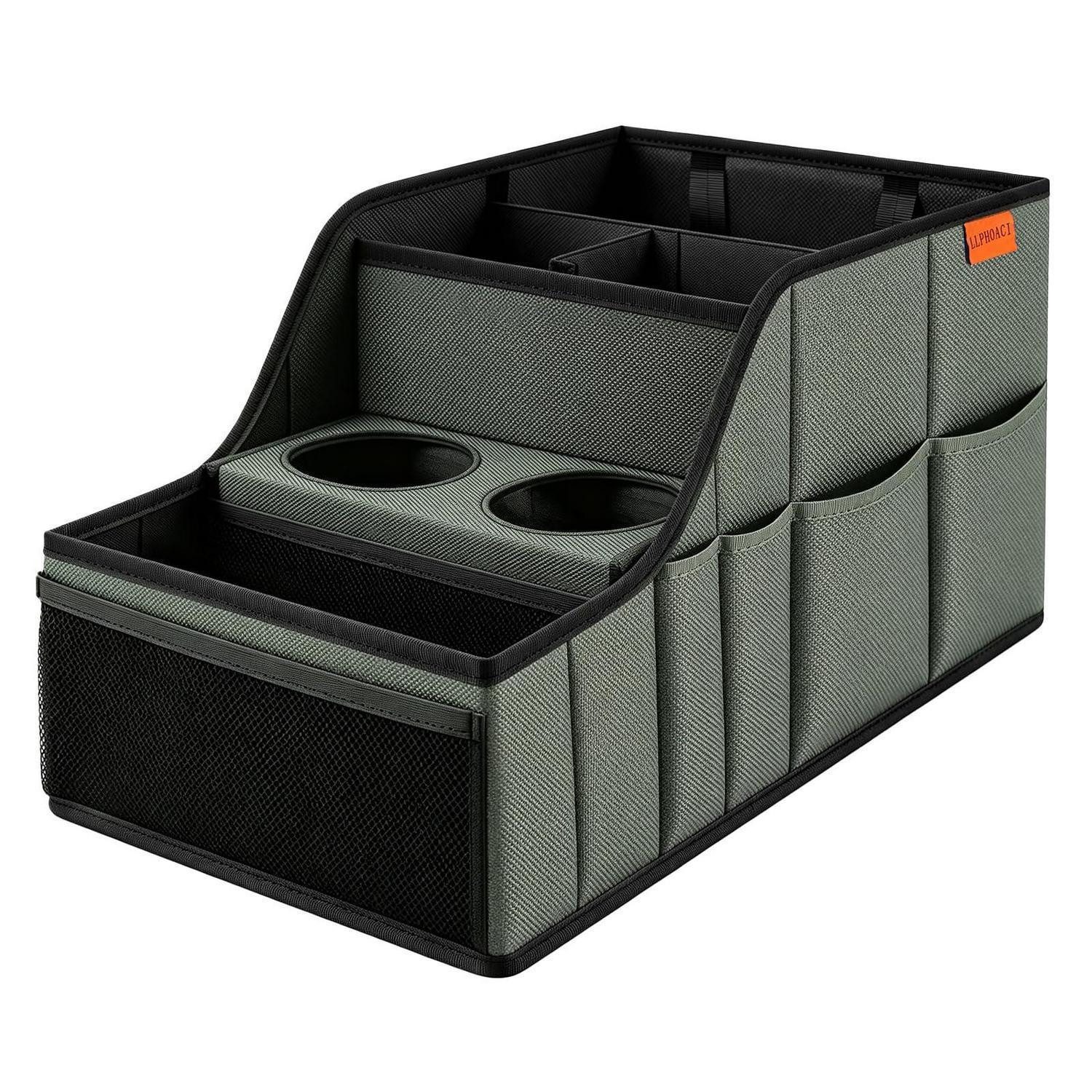 LuxusKollektion Rücksitzorganizer Auto Organizer Militärgrau Falbar LLPHOACI