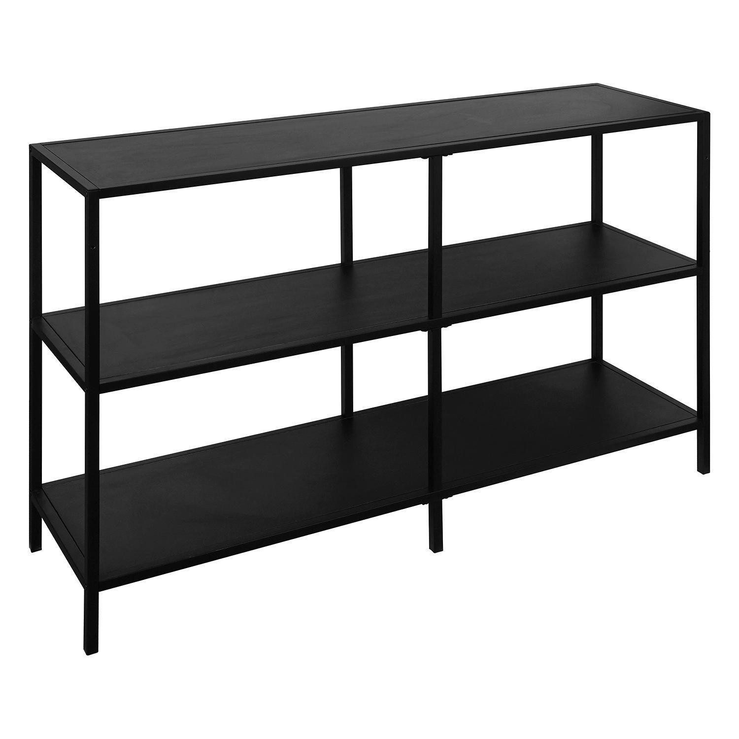 casa NOVA Regal RAMON, 3 Fächer, Eiche Dekor, Schwarz, Metall, B 120 x H 80 günstig online kaufen