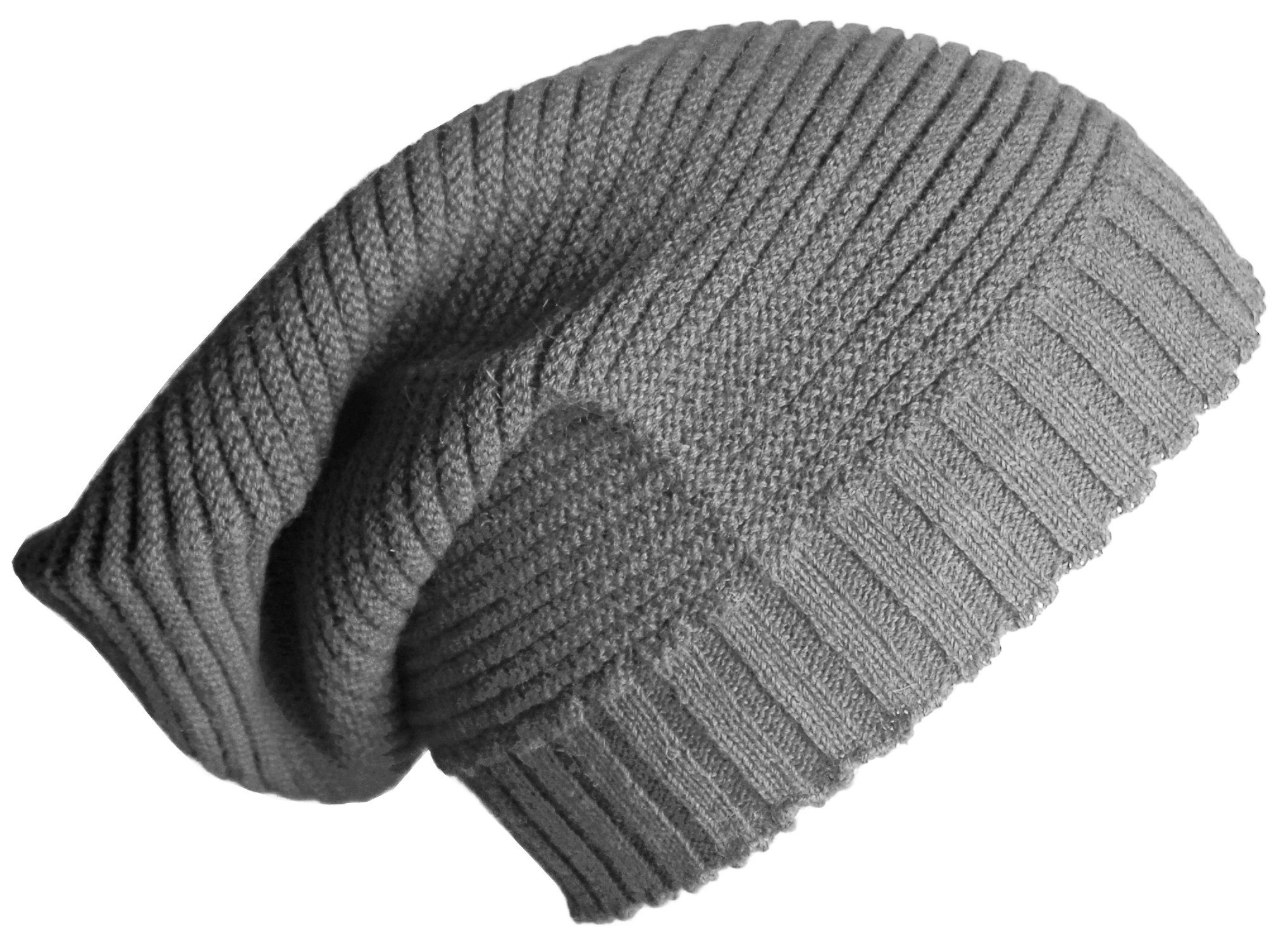 grau Posh Alpaka Allungantino Strickmütze Alpakawolle Mütze Gear aus 100%