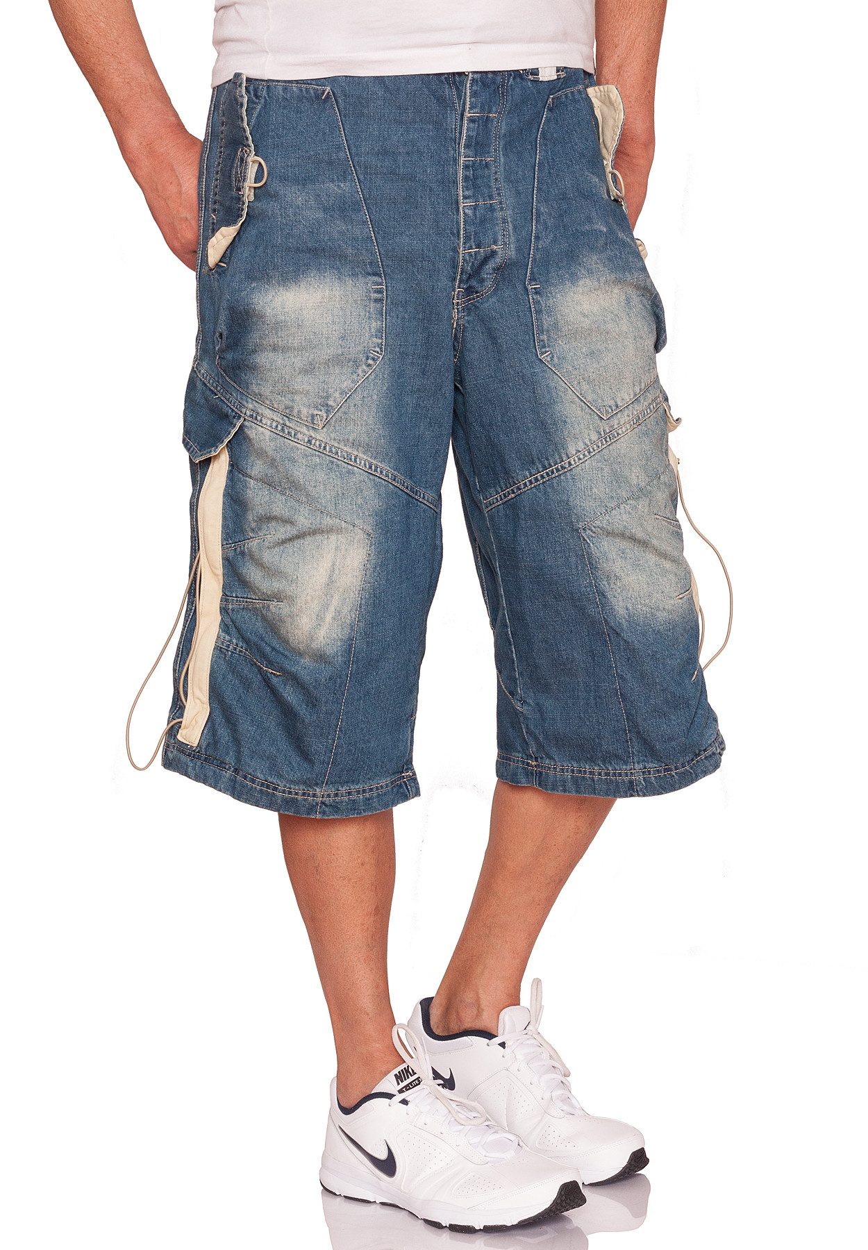 Jet Lag Шорты Evan Baggy Style Bleached oder Light Navy