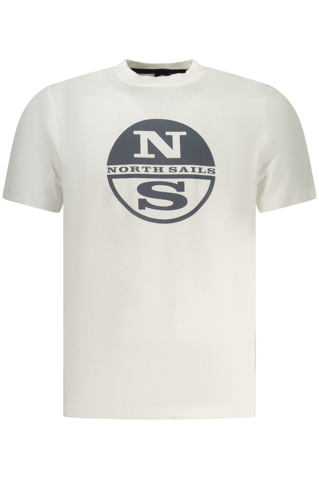 North Sails T-Shirt Weißes Herren T-Shirt mit Druck und Rundhals –