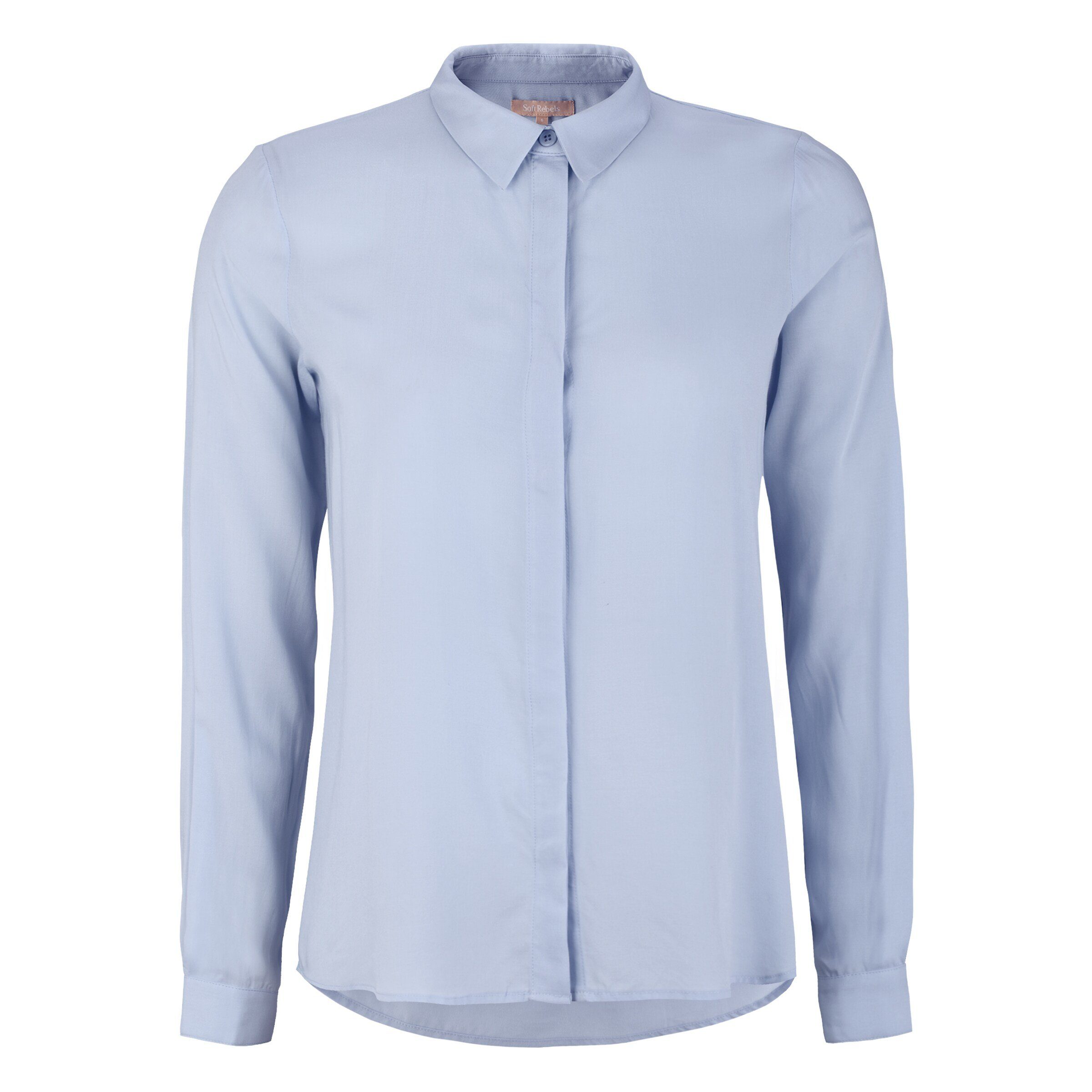Soft Rebels Langarmbluse Freedom (1-tlg) Falten