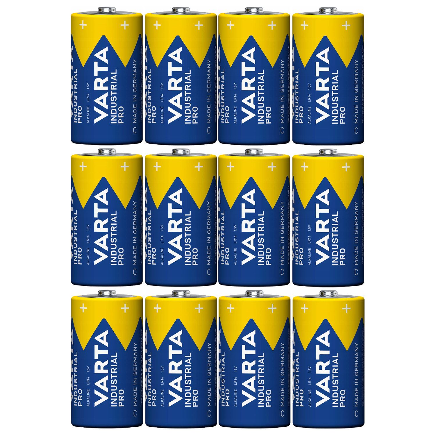 VARTA LR14 / C 4014 Alkalibatterie Batterie, (12 St), C (R14)