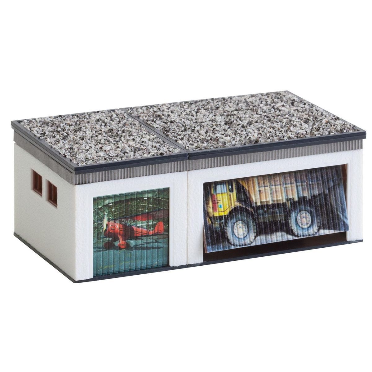 Faller Modellbausatz Faller 130319 Doppelgarage mit Antriebsteilen H0