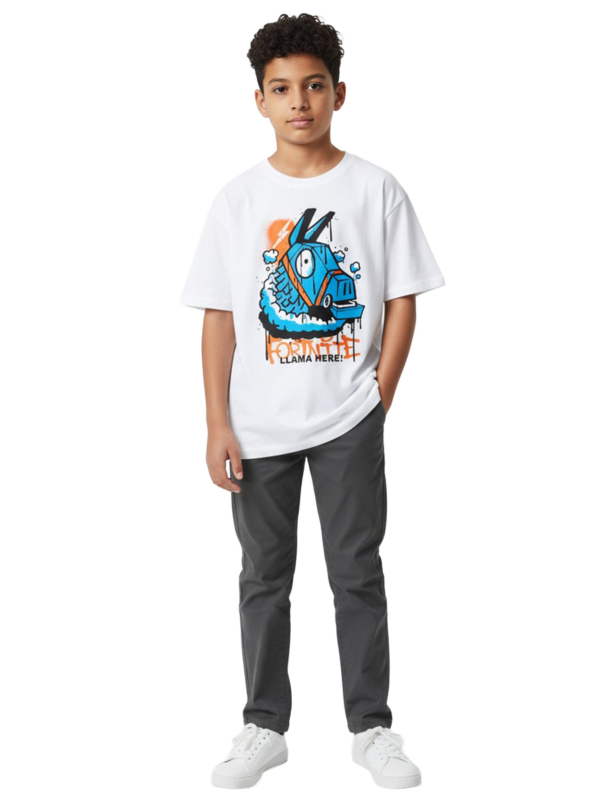 T-Shirt Fortnite T-Shirt Llama here! Oberteil Shirt kurzärmlig