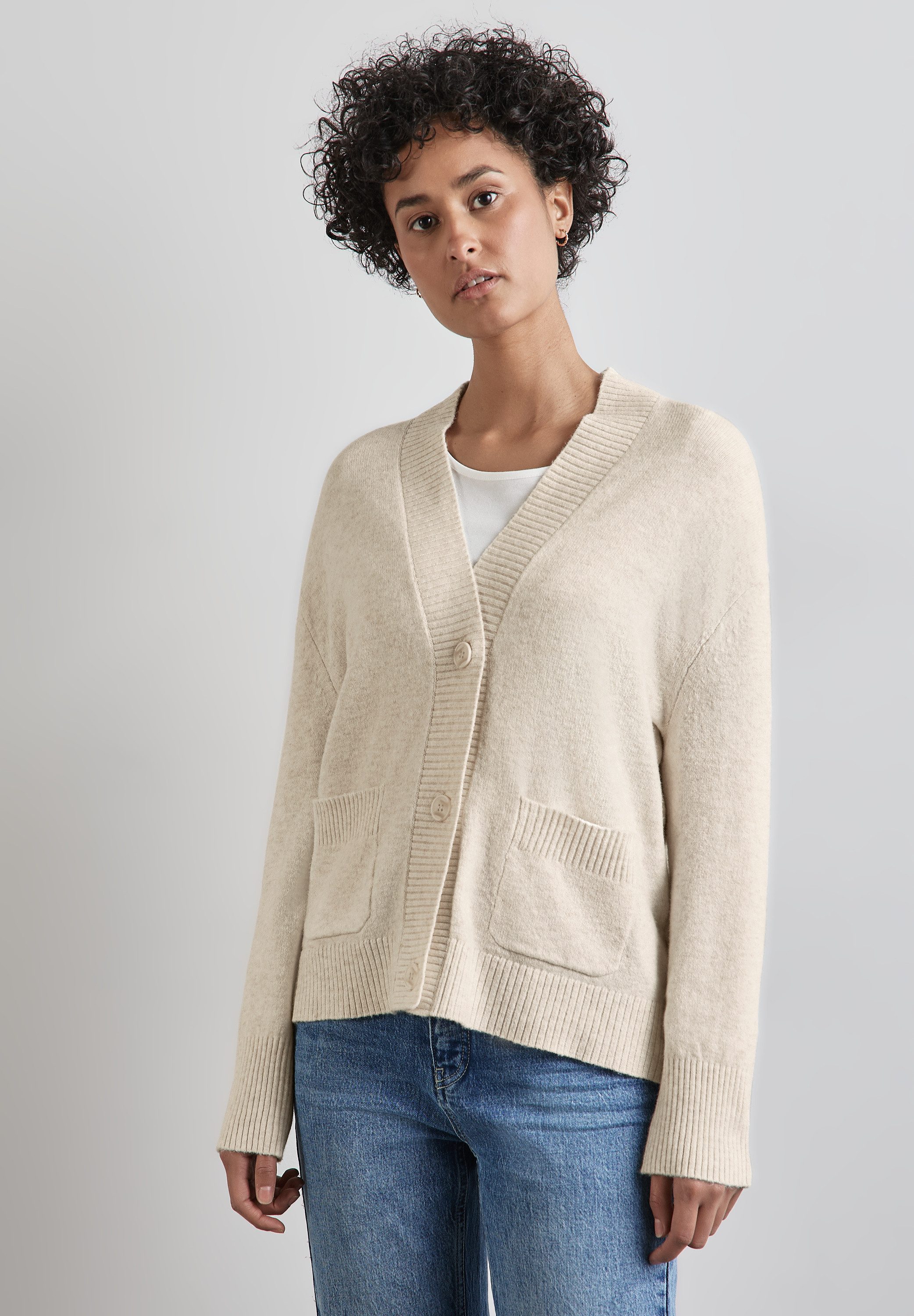 STREET ONE Cardigan mit aufgenähten Taschen