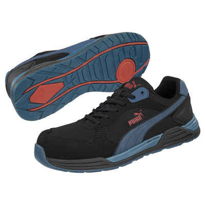 PUMA Safety Frontside Black/Blue Low Sicherheitsschuh