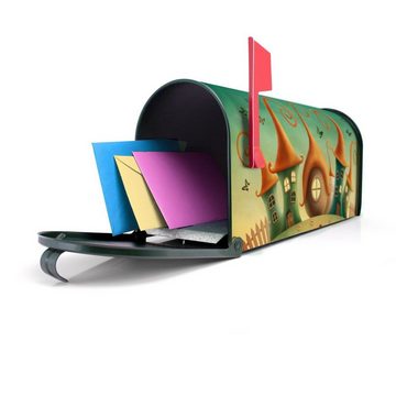banjado Amerikanischer Briefkasten Mailbox Zwergenhausen (Amerikanischer Briefkasten, original aus Mississippi USA), 22 x 17 x 51 cm
