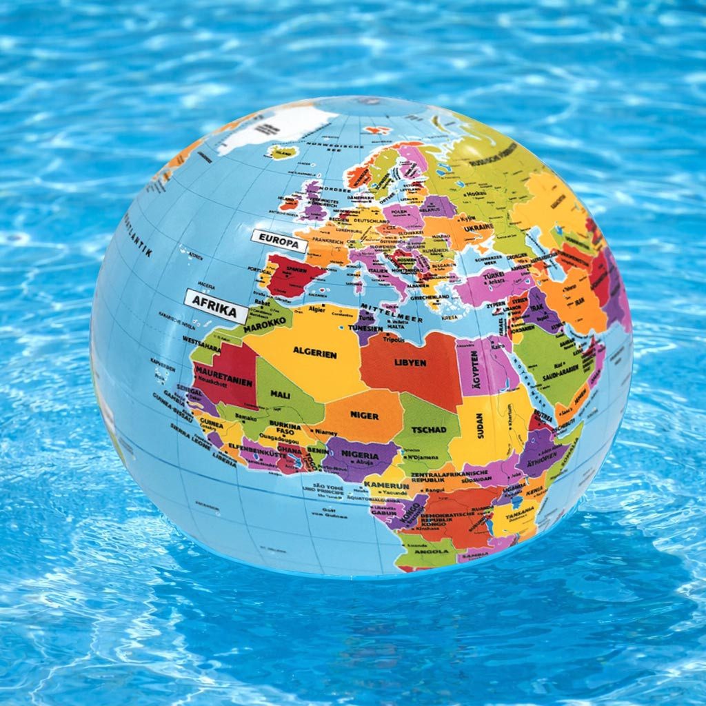 Interkart Landkarten & Globen GmbH Wasserball Aufblasbarer Globus als Wasserball