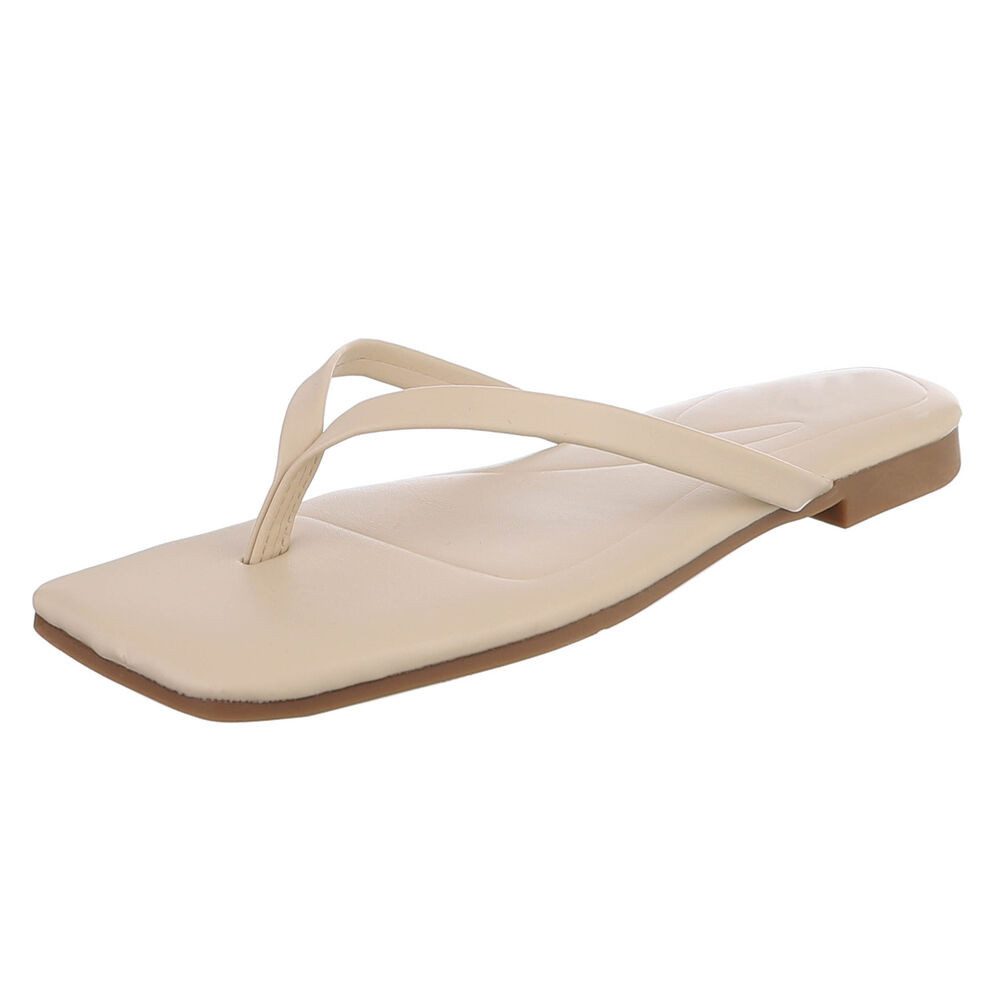 Ital-Design Minimalistische Damen Flip-Flops mit flacher Sohle Zehentrenner günstig online kaufen