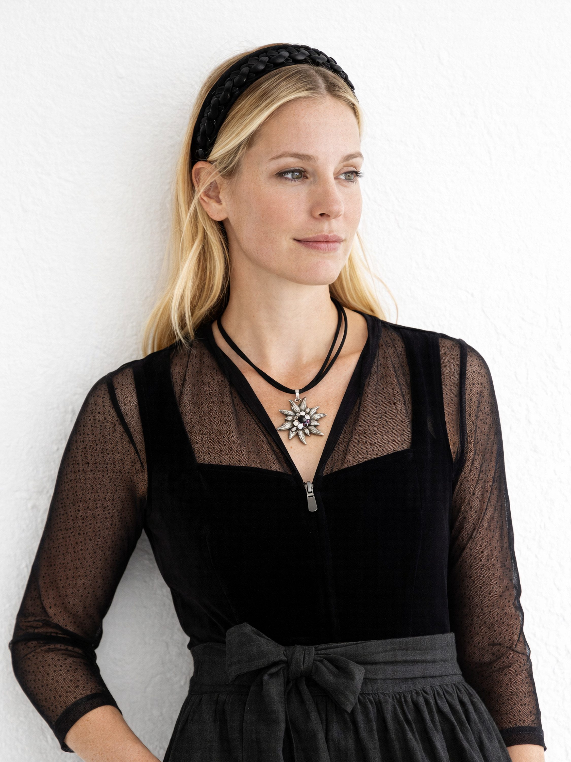 Allgäu Rebell Collier Maria, mit Edelweiß