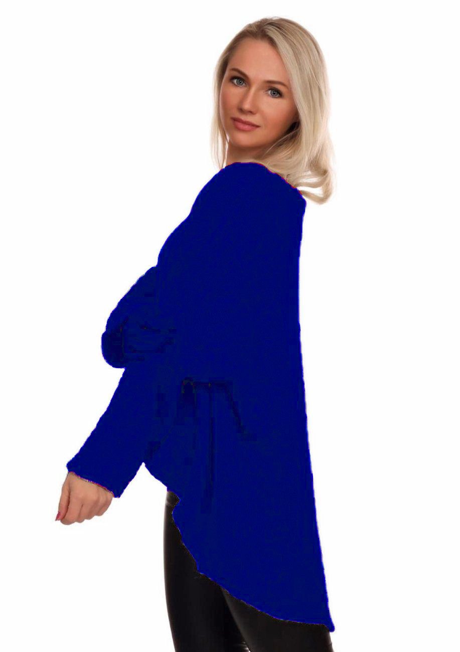 Charis Moda Strickpullover V-​Ausschnitt im Oversized günstig online kaufen