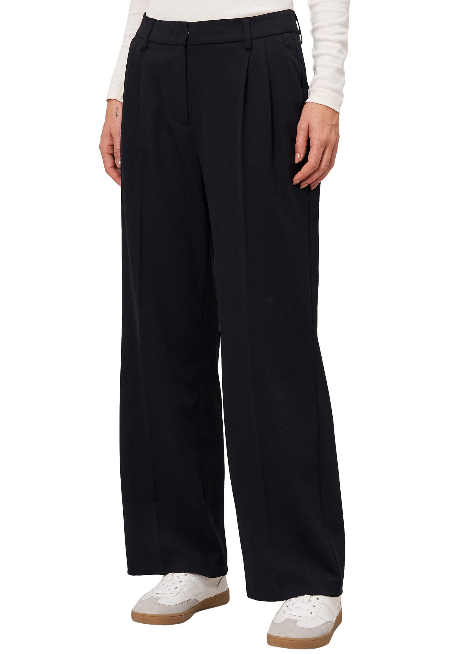 Zero Stoffhose Damen Stoffhose mit Bügelfalte 30 Inch Falten