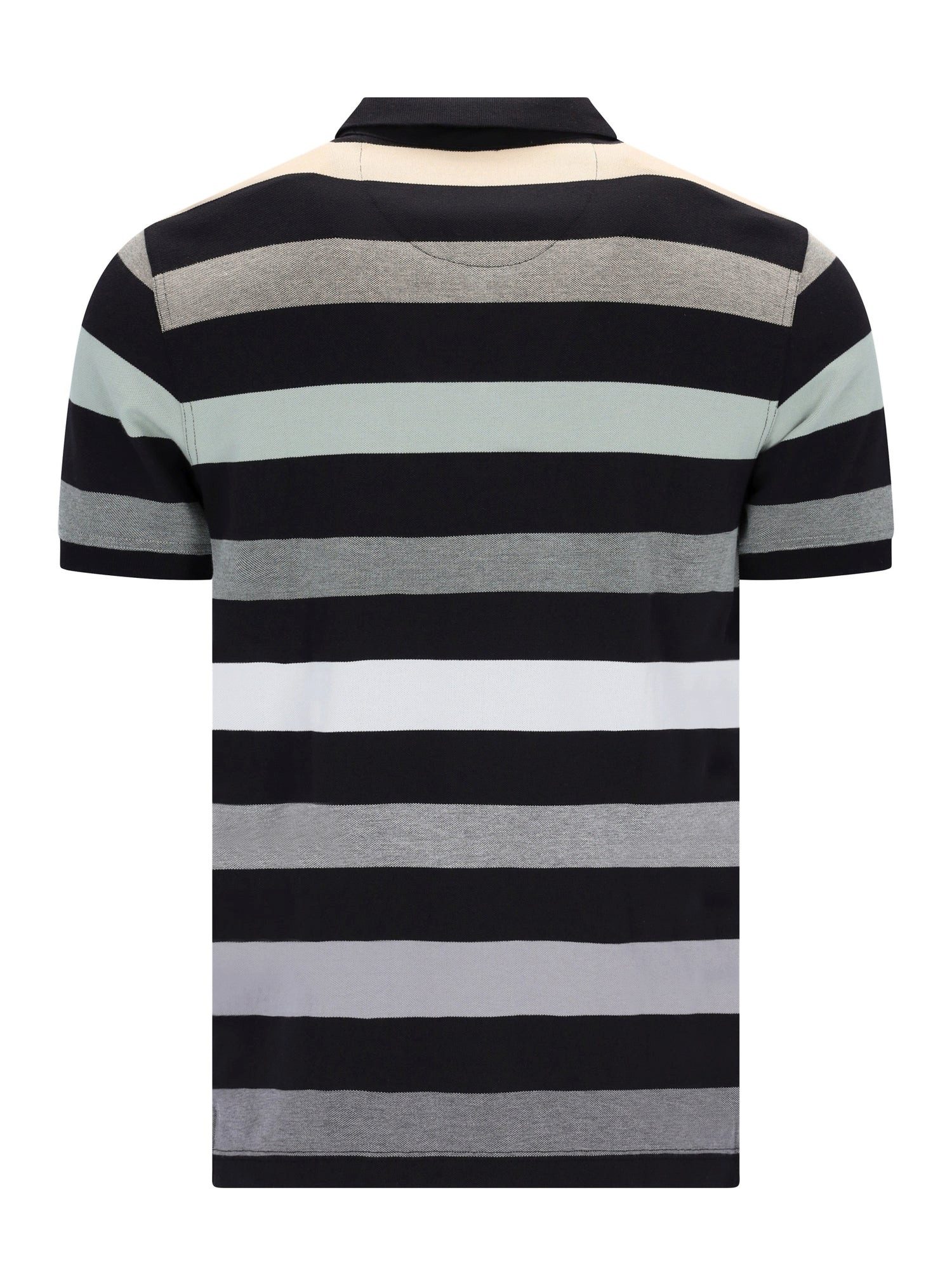 Hajo Poloshirt Pikee-Polo in garngefärbtem Blockringel allover - stay fresh-Qualität