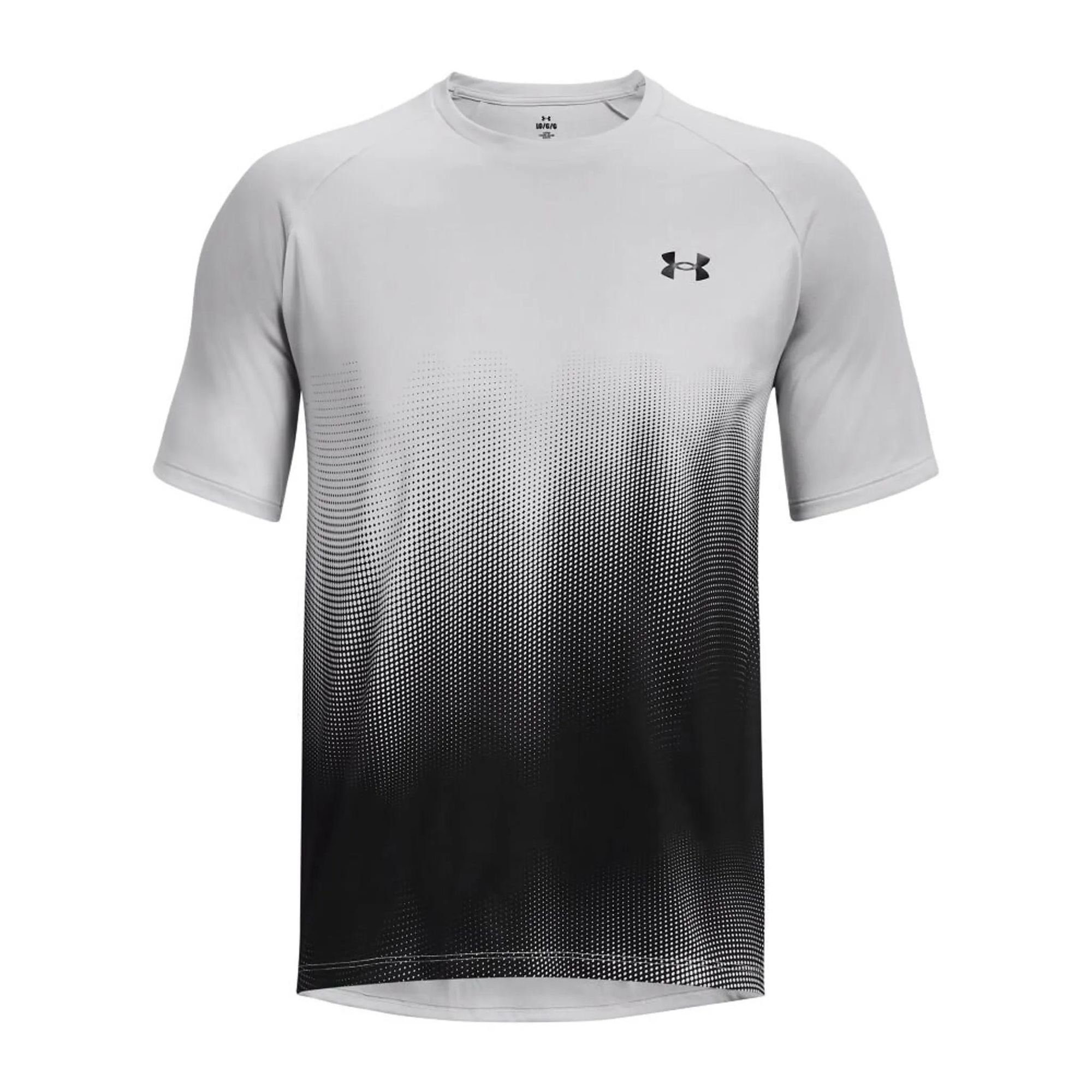 Herren T-shirt - Kurzarm TECH Grau Under Armour® Funktionsshirt Fade T-Shirt