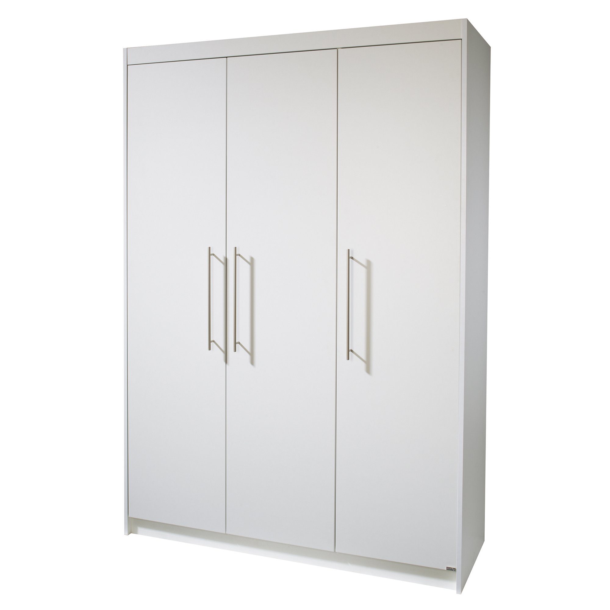 roba® Kinderkleiderschrank Maren 3-türig Drehtürenschrank, mit hochwertigen Relinggriffen aus Metall