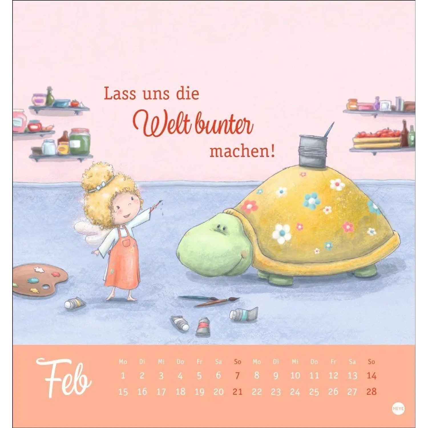 HEYE Wandkalender Zauberwesen Postkartenkalender 2027 - Zauberhafte Grüße für dich