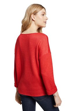 TOM TAILOR Sweatshirt Meliertes Sweatshirt mit 3/4-Arm