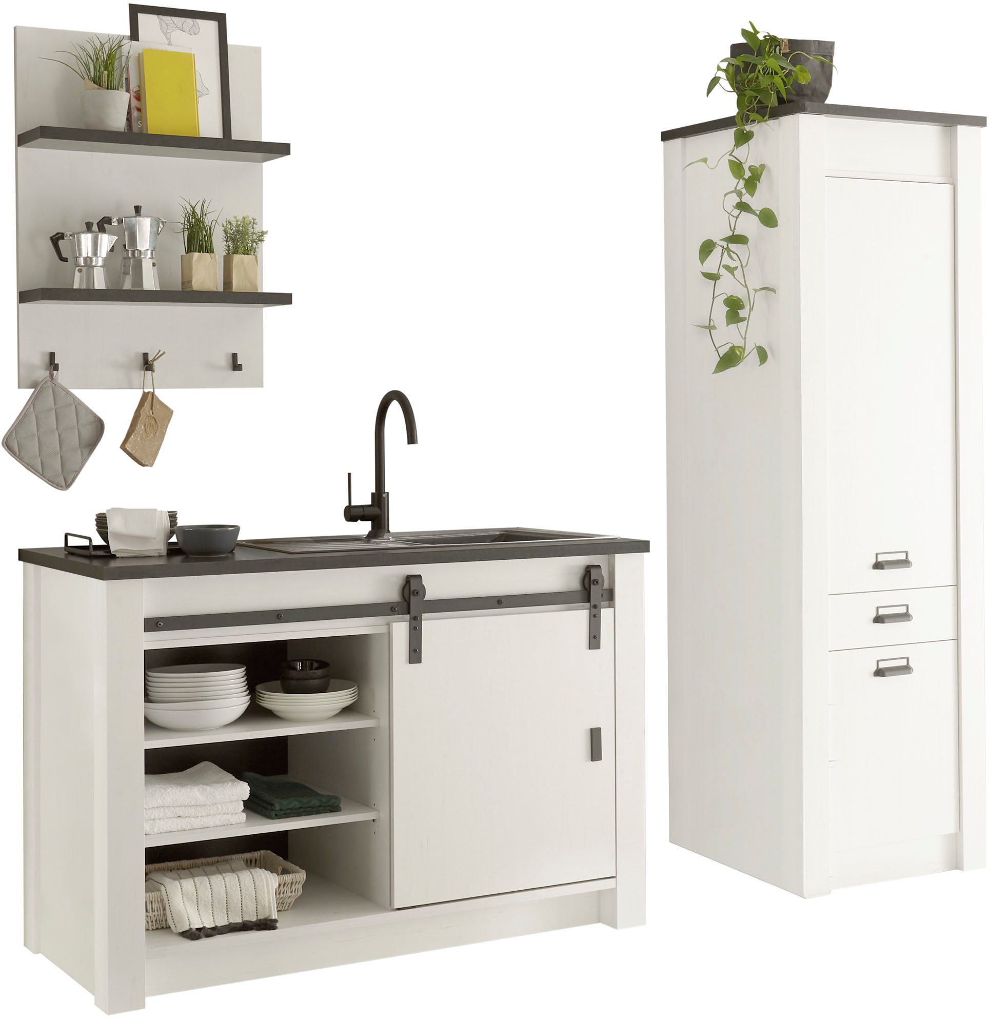 Home affaire Küche Sherwood, Breite 210 günstig online kaufen