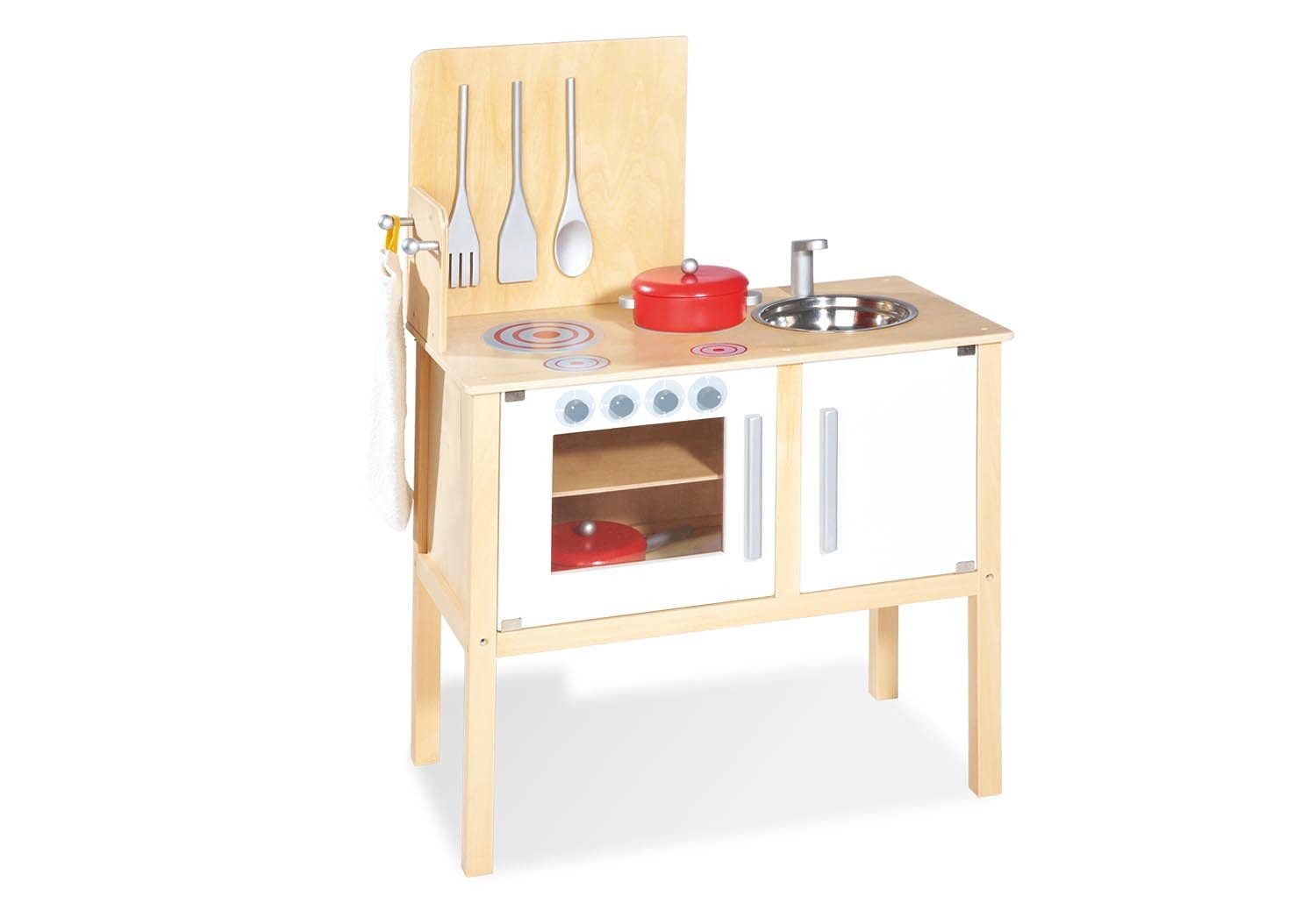 Pinolino® Spielküche Jette Holz, Holzküche + Zubehör